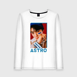 Лонгслив хлопковый женский Astro Ли Дон Мин, цвет: белый