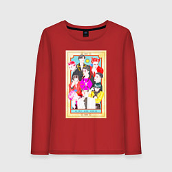 Лонгслив хлопковый женский Exo мы одно целое, цвет: красный