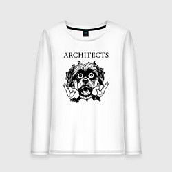 Лонгслив хлопковый женский Architects - rock dog, цвет: белый