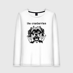 Лонгслив хлопковый женский The Cranberries - rock dog, цвет: белый