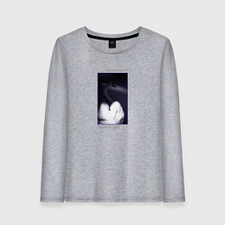 Лонгслив хлопковый женский Depeche Mode - speak and spell, цвет: меланж