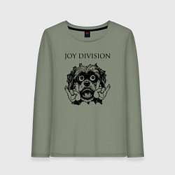 Лонгслив хлопковый женский Joy Division - rock dog, цвет: авокадо
