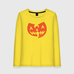 Лонгслив хлопковый женский Wu-Tang halloween, цвет: желтый