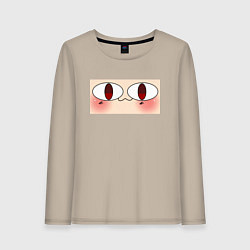 Женский лонгслив Neco Arc Face meme