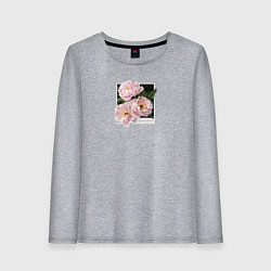 Лонгслив хлопковый женский Spring dream, цвет: меланж
