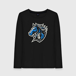 Лонгслив хлопковый женский Mavericks team, цвет: черный