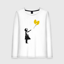 Лонгслив хлопковый женский Wu-Tang Banksy, цвет: белый