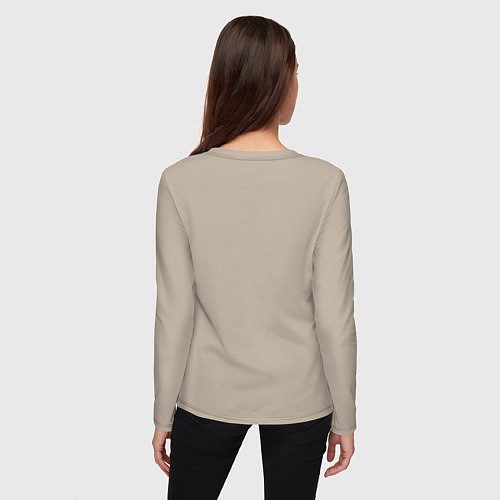 Женский лонгслив ЪУЪ съъука Ситуация / Миндальный – фото 4