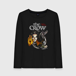 Лонгслив хлопковый женский The Crow: It cant rain all the time, цвет: черный