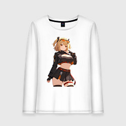 Лонгслив хлопковый женский Burnice White Zenless Zone Zero, цвет: белый