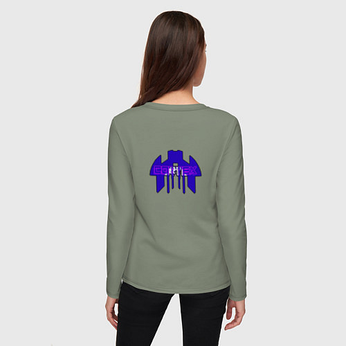 Женский лонгслив Cortex фиолетовый aneurism iv / Авокадо – фото 4