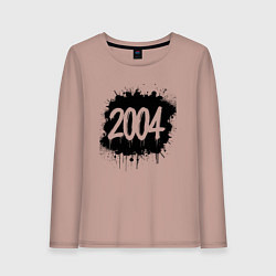 Женский лонгслив 2004 всплеск краски