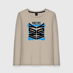 Лонгслив хлопковый женский Pacers Indy, цвет: миндальный