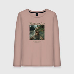 Женский лонгслив Фоточки превыше всего - обезьяна