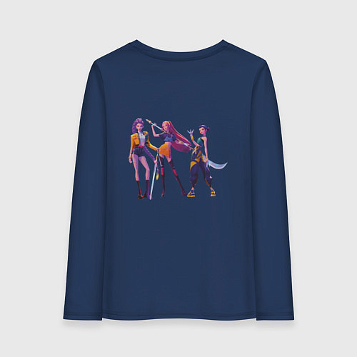 Женский лонгслив Huntrix / Тёмно-синий – фото 2