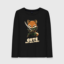 Женский лонгслив Милый но готов драться
