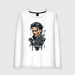 Женский лонгслив Cyborg Johnny Depp