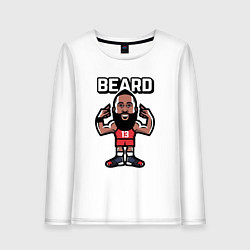 Лонгслив хлопковый женский Harden beard, цвет: белый
