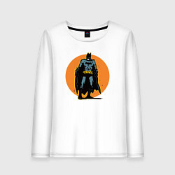 Лонгслив хлопковый женский Cool Batman, цвет: белый