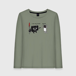 Женский лонгслив Я твой отец