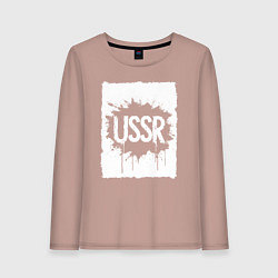 Женский лонгслив СССР в стиле граффити