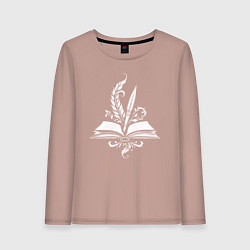 Женский лонгслив Вдохновение в строках