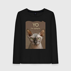 Женский лонгслив Yo - Im Sphynx