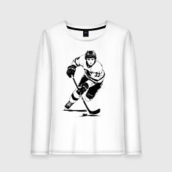 Женский лонгслив Аниме хоккеист в атаке
