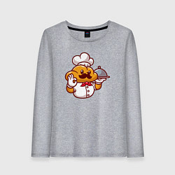 Женский лонгслив Повар батон