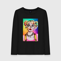 Женский лонгслив Весёлая Харли Квинн