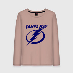 Лонгслив хлопковый женский HC Tampa Bay, цвет: пыльно-розовый