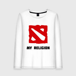 Женский лонгслив Dota 2: My Religion