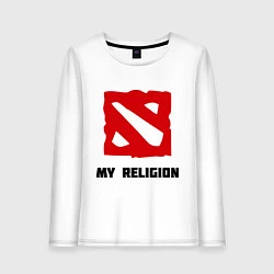 Женский лонгслив Dota 2: My Religion