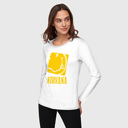 Лонгслив хлопковый женский Nirvana Cube, цвет: белый — фото 2