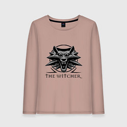 Лонгслив хлопковый женский The Witcher 3, цвет: пыльно-розовый