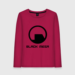 Лонгслив хлопковый женский Black Mesa: Logo, цвет: маджента