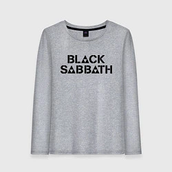 Лонгслив хлопковый женский Black Sabbath, цвет: меланж