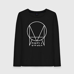 Лонгслив хлопковый женский OWSLA, цвет: черный