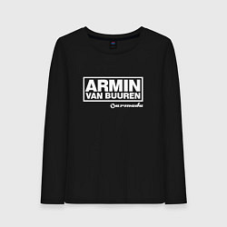 Лонгслив хлопковый женский Armin van Buuren, цвет: черный