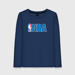 Лонгслив хлопковый женский NBA, цвет: тёмно-синий