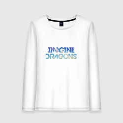 Лонгслив хлопковый женский Imagine Dragons: Clear Sky, цвет: белый