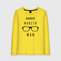 Женский лонгслив Kingsman: Manners maketh man