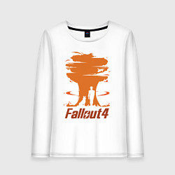 Лонгслив хлопковый женский Fallout 4: Atomic Bomb, цвет: белый