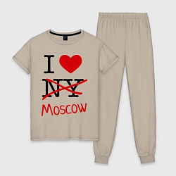 Женская пижама I love Moscow