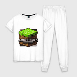 Пижама хлопковая женская Minecraft: Pocket Edition, цвет: белый