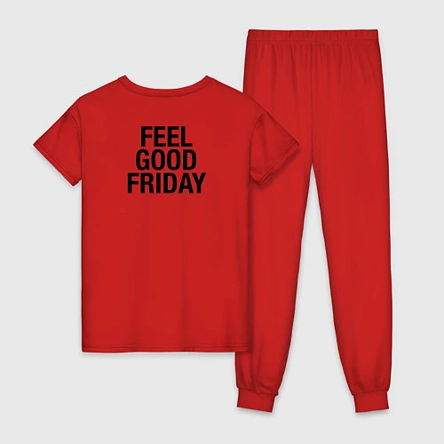 Женская пижама Фублока Fr / Красный – фото 2