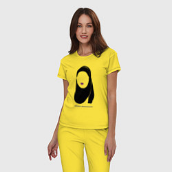Пижама хлопковая женская SKAM: Sana Bakkoush, цвет: желтый — фото 2