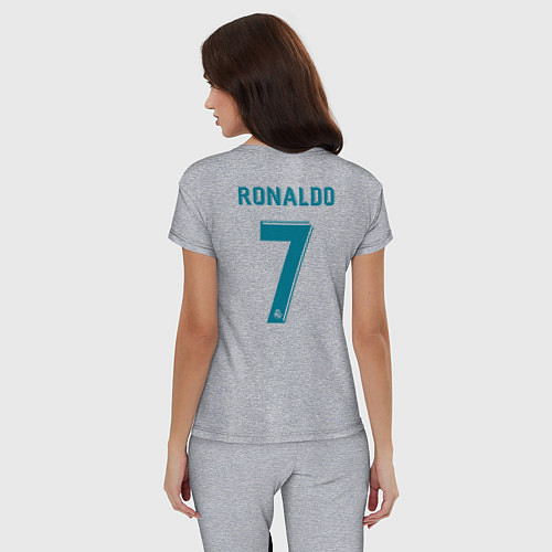 Женская пижама Real Madrid: Ronaldo 07 / Меланж – фото 4