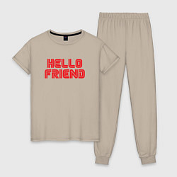 Женская пижама Hello Friend