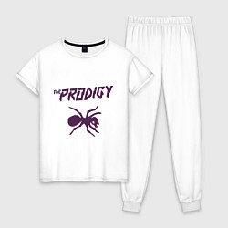 Пижама хлопковая женская The Prodigy: Ant, цвет: белый